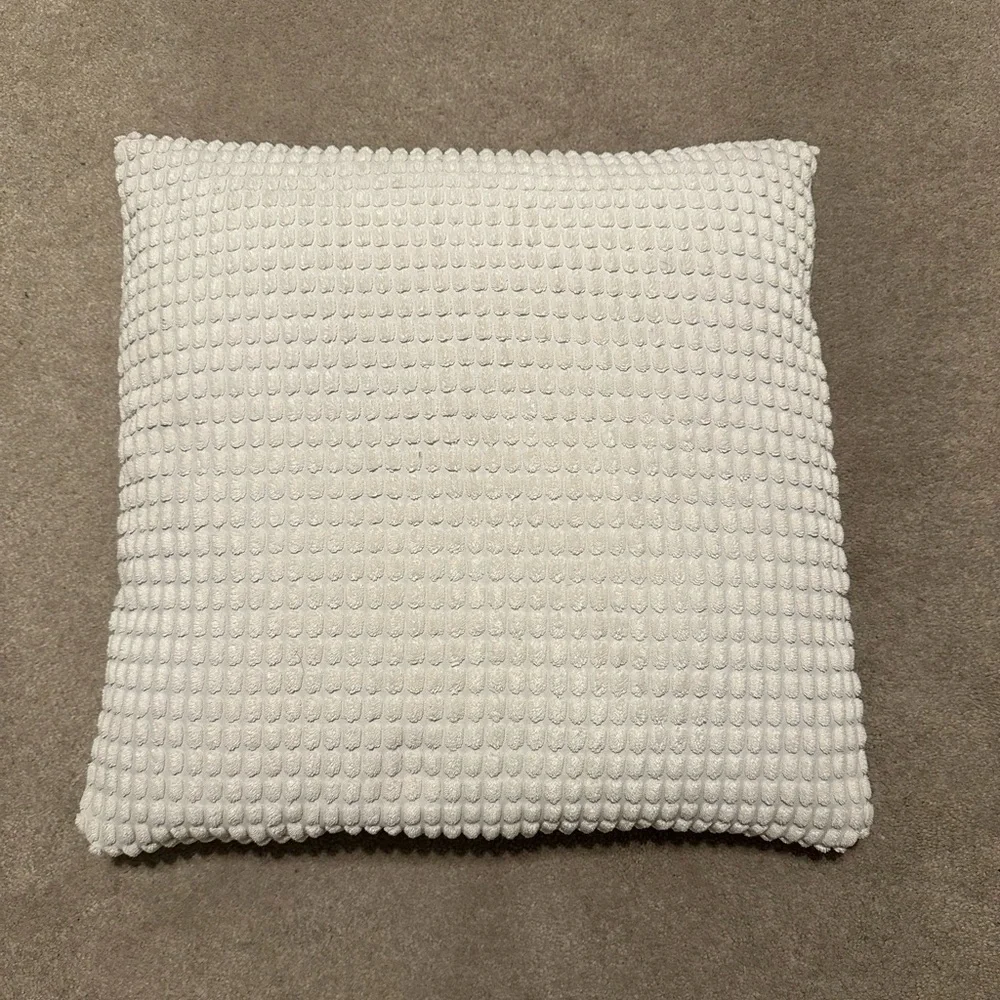 White Indent Pillow Case Cover